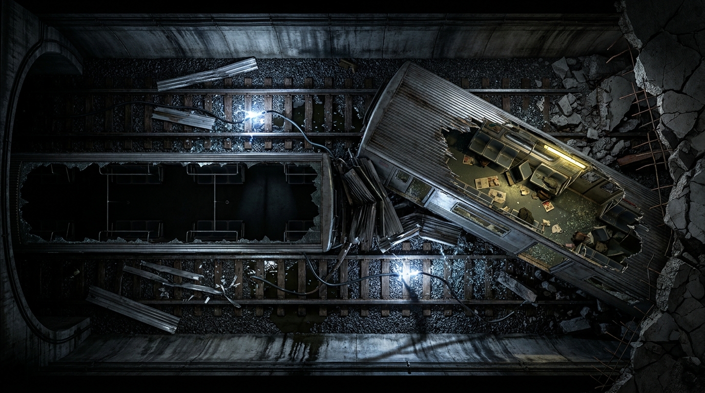 Derailed Carriages: Subterranean Wreckage