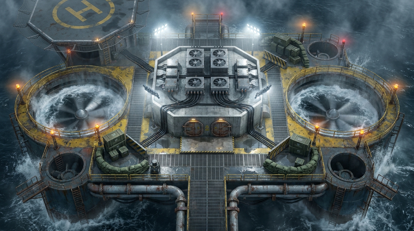 Oceanic Tidal Energy Platform