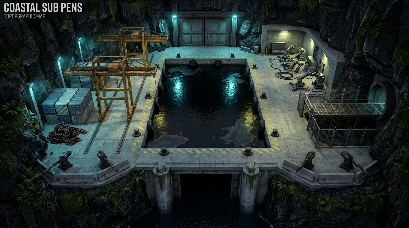 Massive Submarine Pens