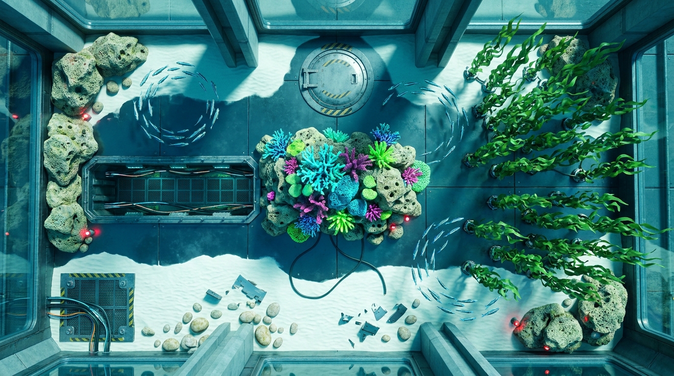 Artificial Enclosed Lagoon and Floating Base