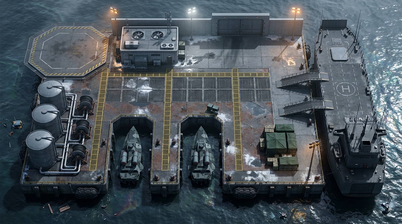Floating Docks and VTOL Aerial Station