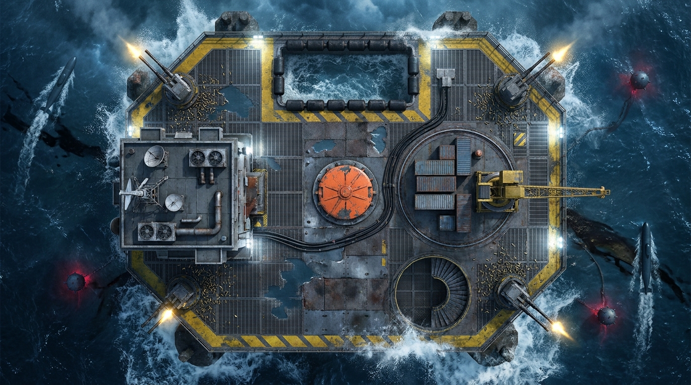 Automated Oceanic Industrial Platform