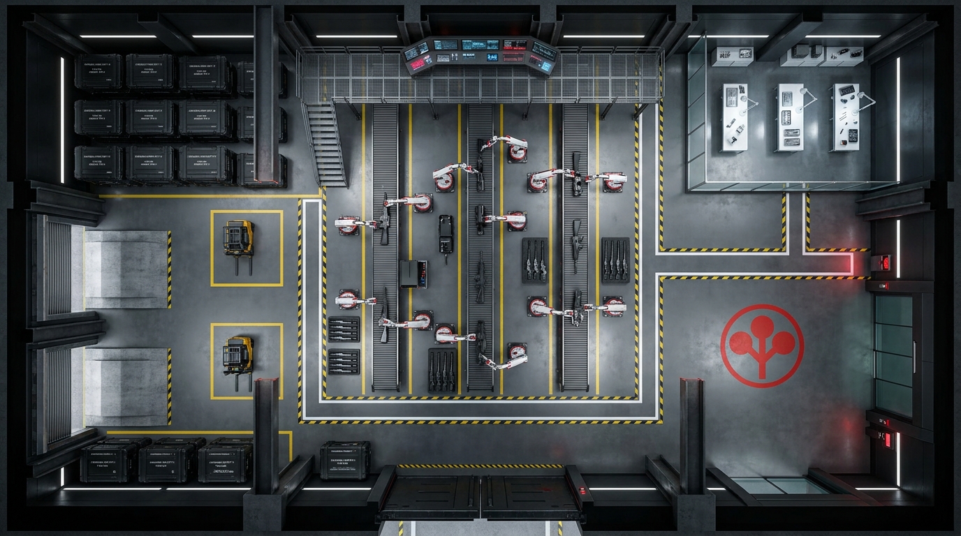 Heavily Defended Manufacturing Plant