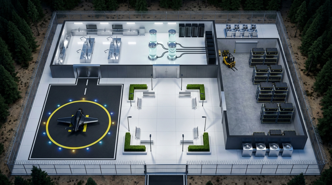 Isolated Corporate Research Complex