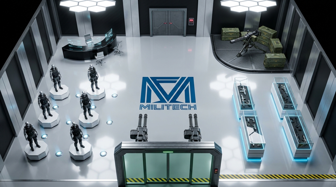 Mega-Corp Weapons Showroom