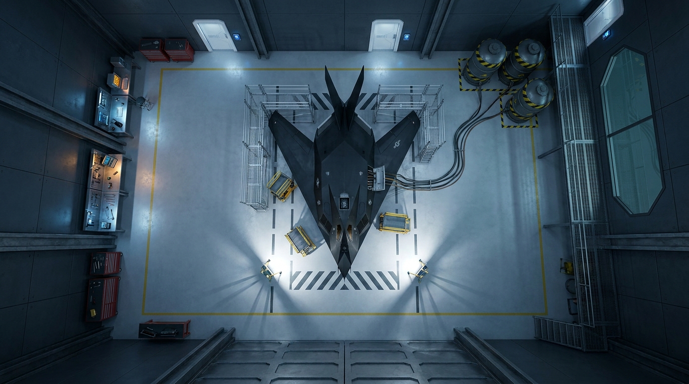 Top Secret Aircraft Prototype Hangar