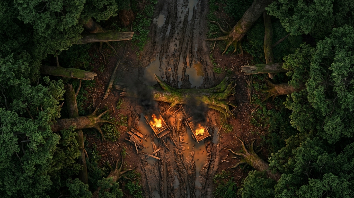 Dense Forest Ambush Path