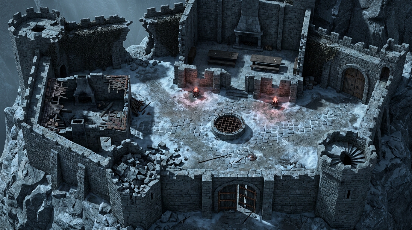 Forteresse Montagneuse en Ruines