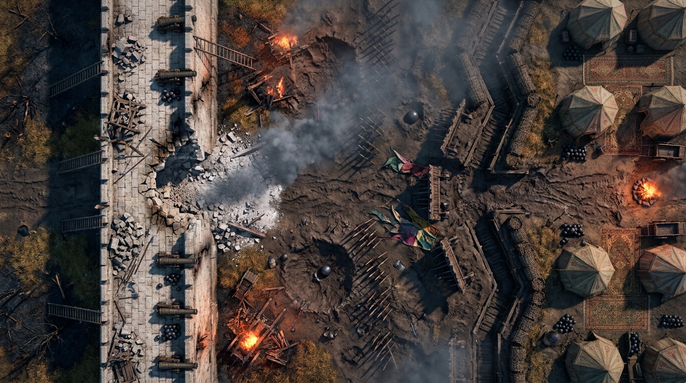 Besieged City Walls
