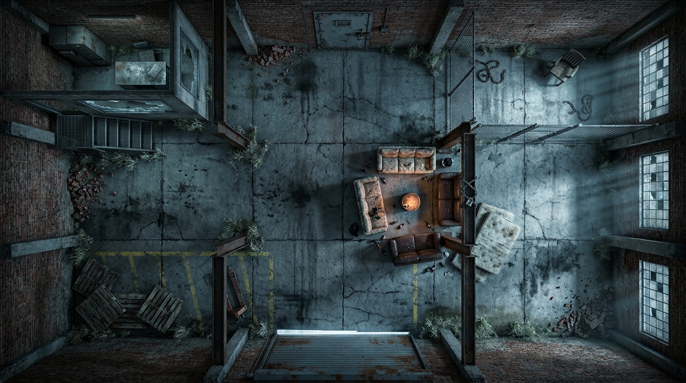 Planque de l'Entrepôt Industriel Abandonné
