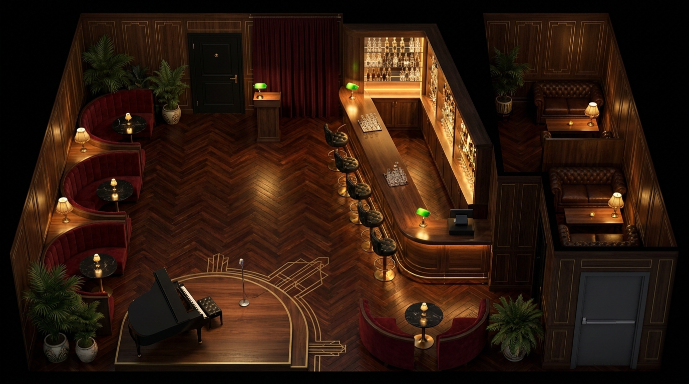 Hidden 1920s Speakeasy Bar