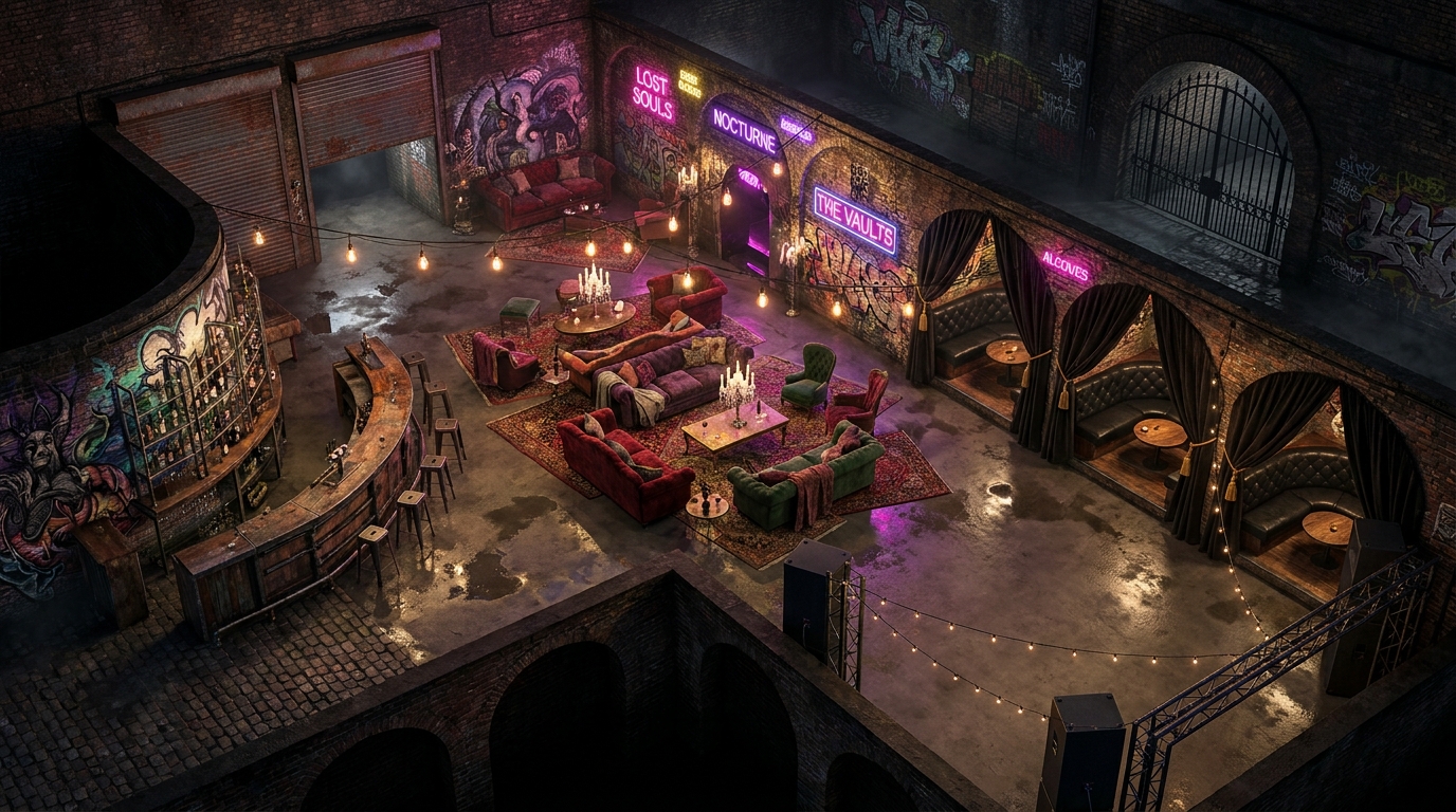 Underground Brick Arches Lounge