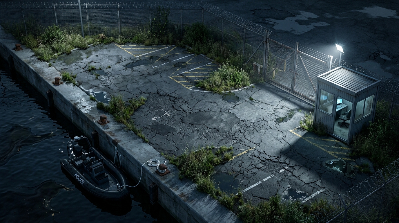 Industrial Courtyard and Docks