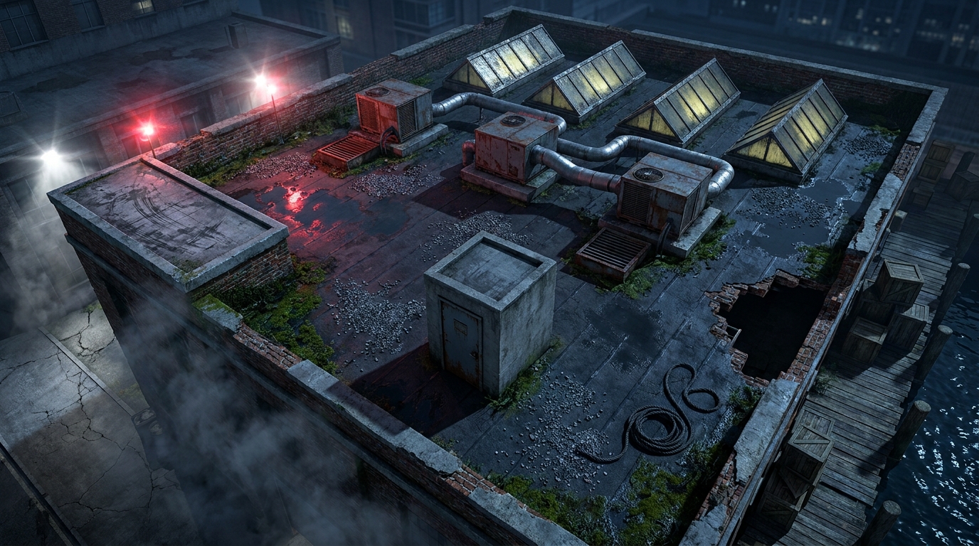 Flat Warehouse Roof
