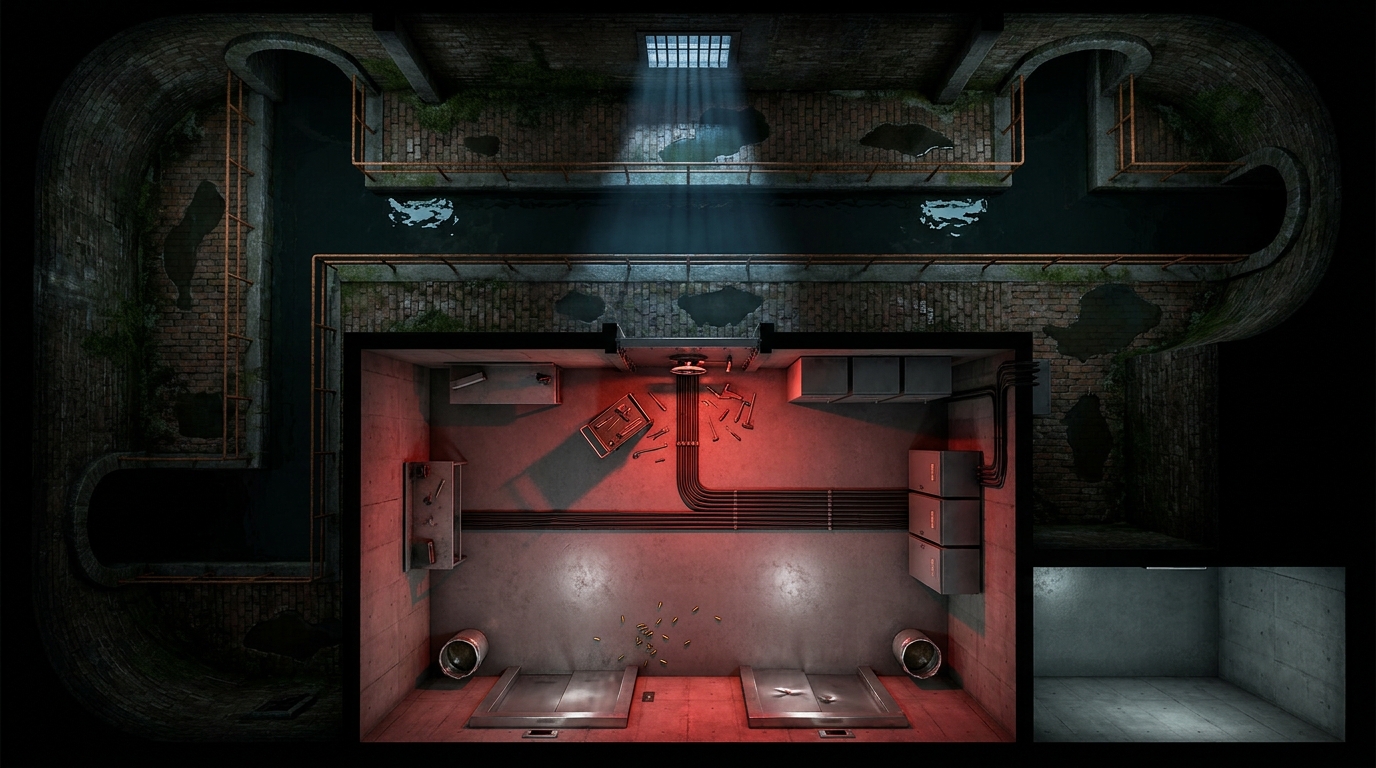 Modern Skyscraper Lobby and Sewers