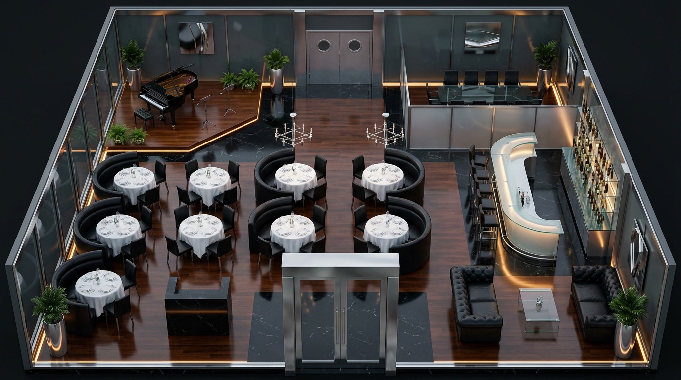 Salle à Manger Luxueuse Moderne scene 1