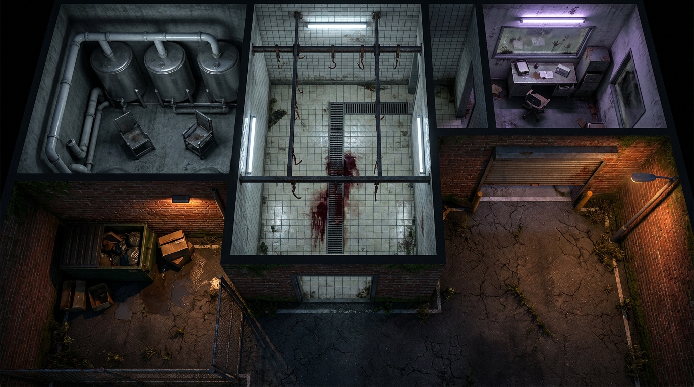 Alleyway & Meat Packing Plant