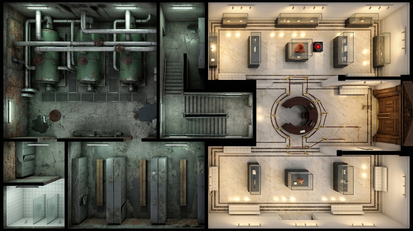 Grand Museum Galleries and Boiler Room