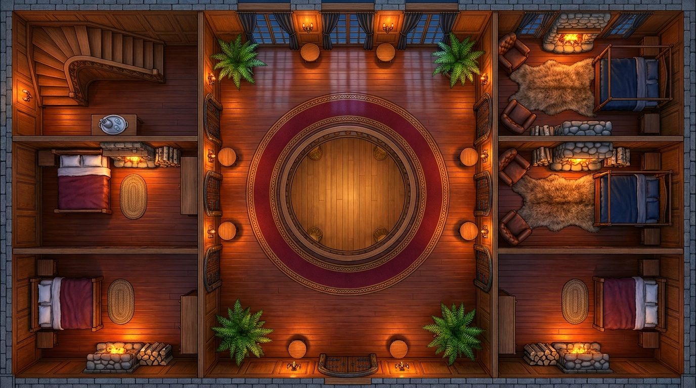 Tavern Upper Floors and Rooms