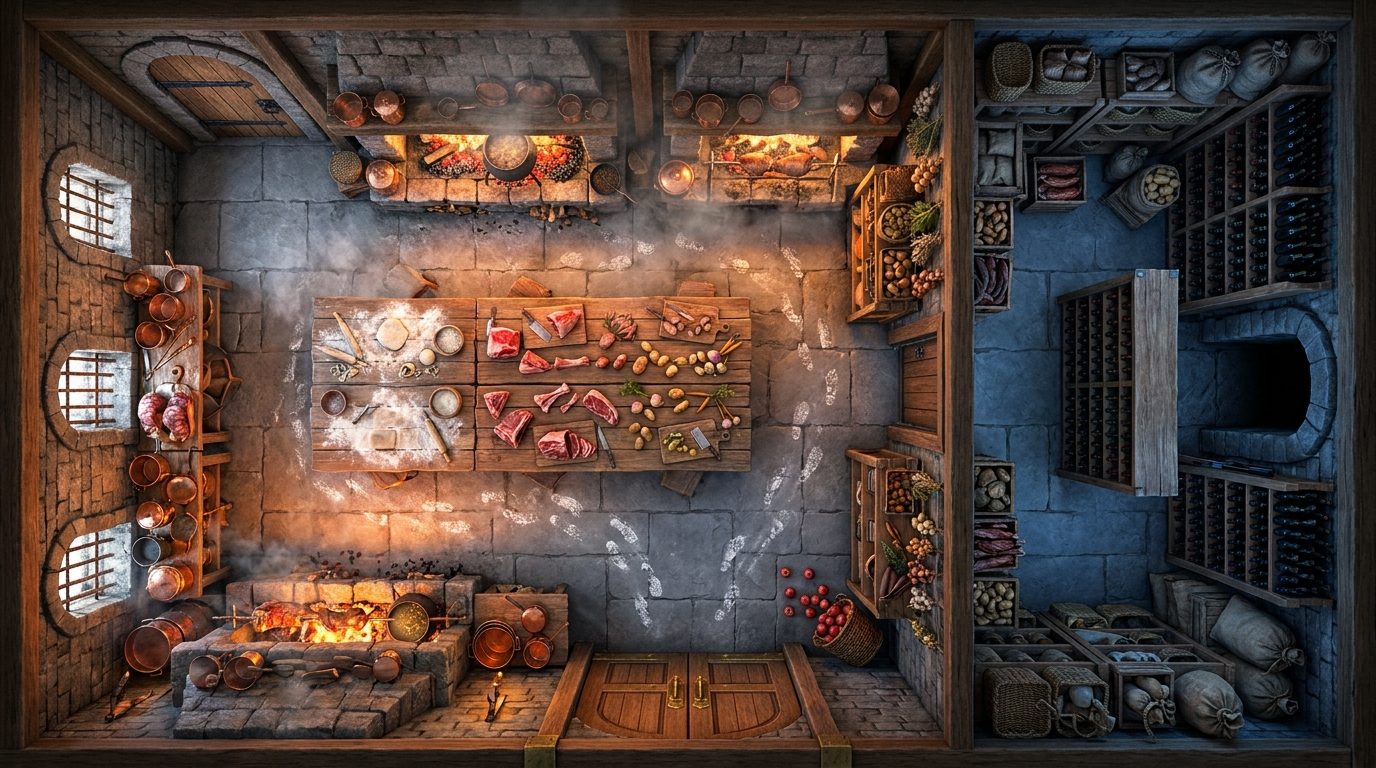 Cuisines et Cellier Principal