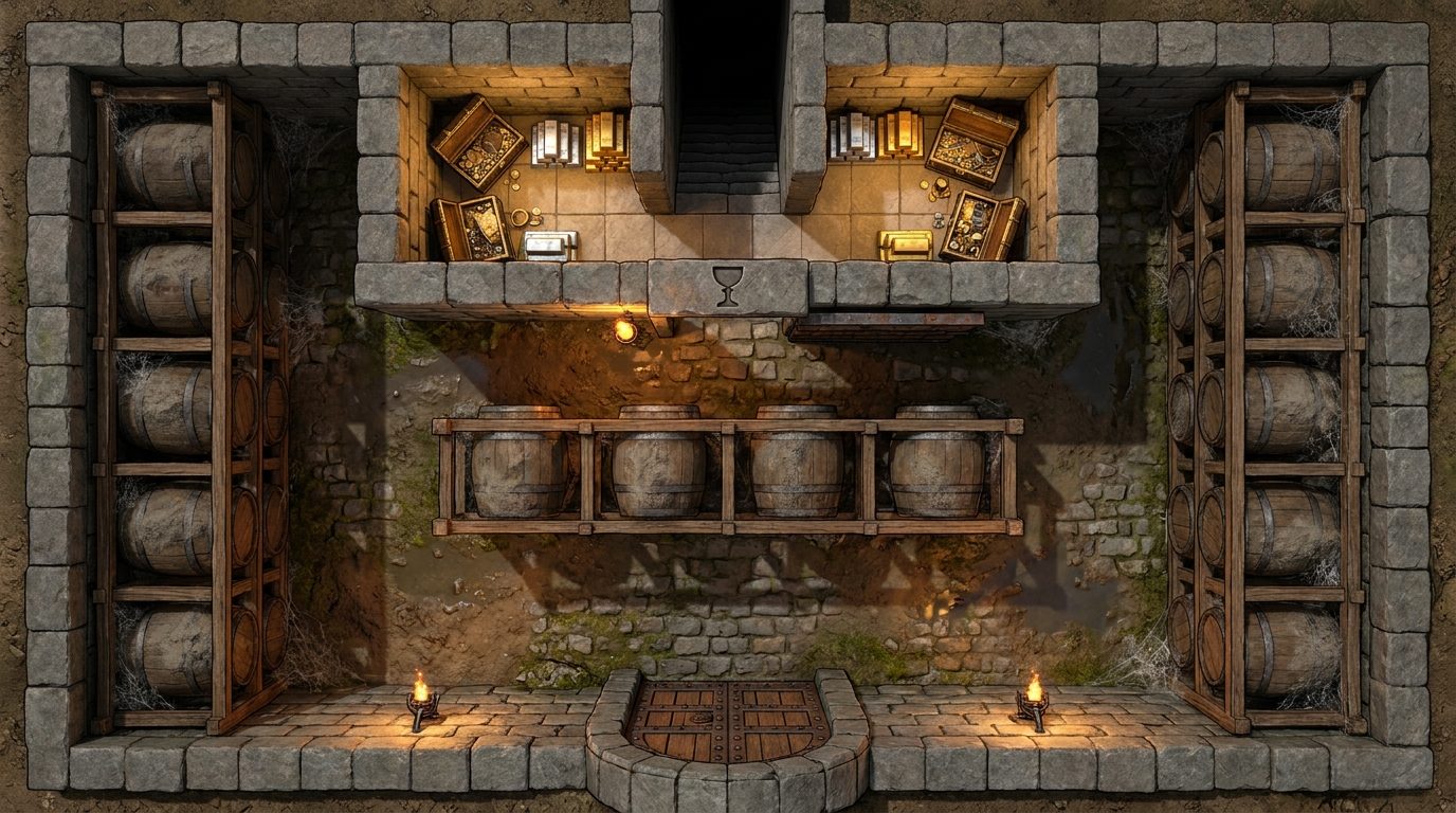 Cave à Vin et Chambre Forte Secrète