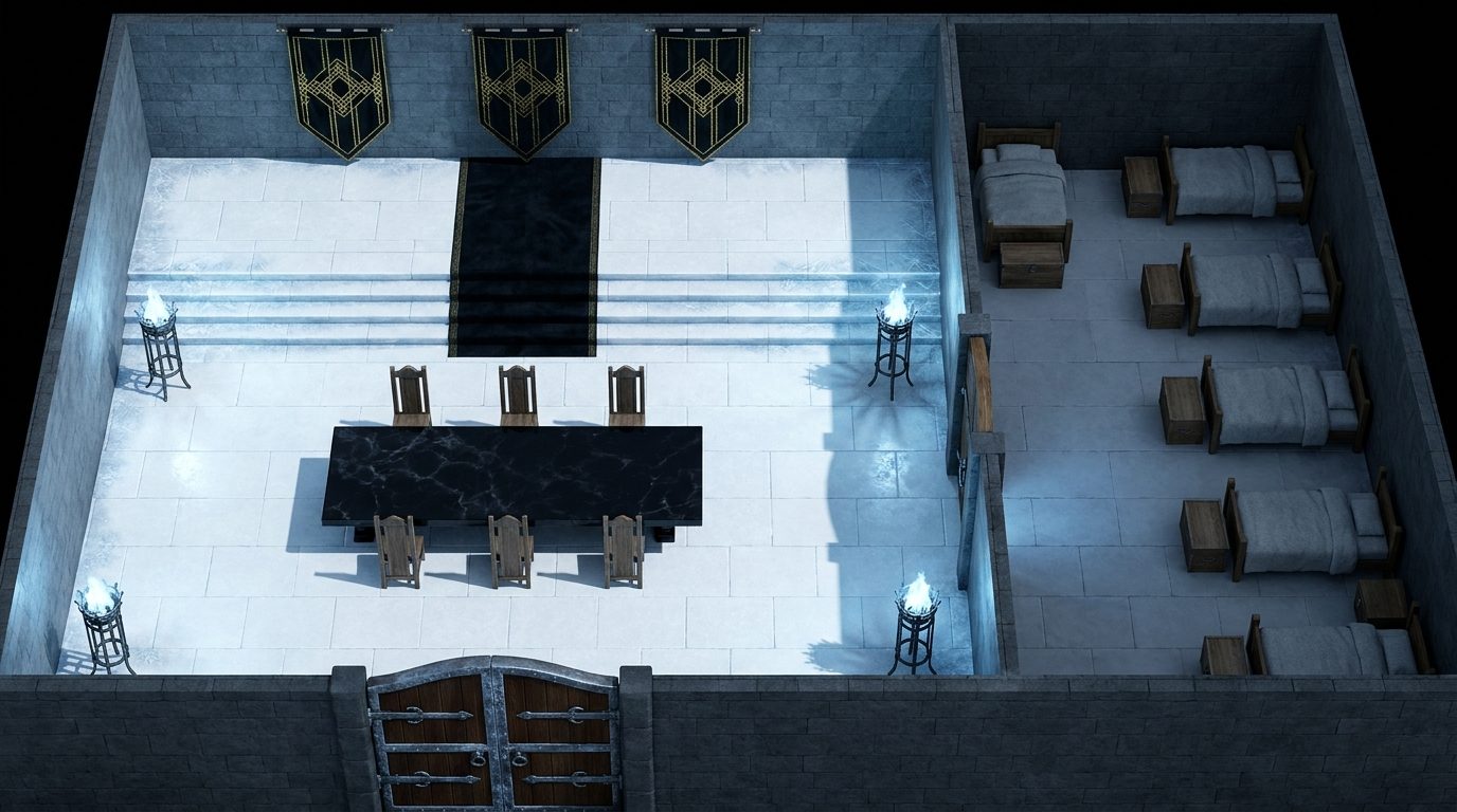 Salle d'Audience en Marbre Noir